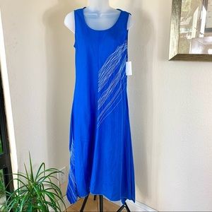 NEIMAN MARCUS Linen Dress Handkerchief Sleeveless
